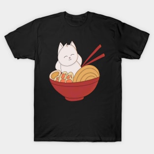 Kawaii Kitty Ramen T-Shirt